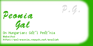 peonia gal business card
